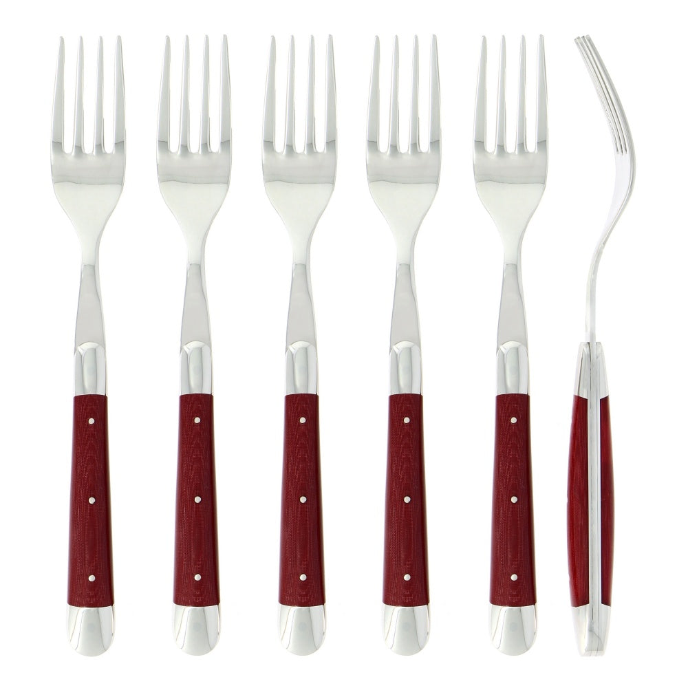 Forks Fabric Series in Burgundy - THE WELL APPOINTED HOUSE