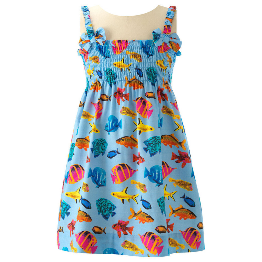 Girls Tropical Fish Cotton Sundress - The Well Appointed House