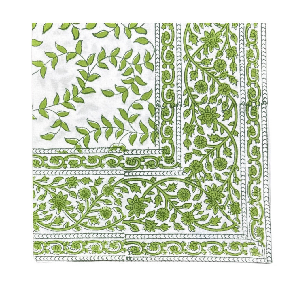 Green Leaves Napkins, Set of 4 - The Well Appointed House