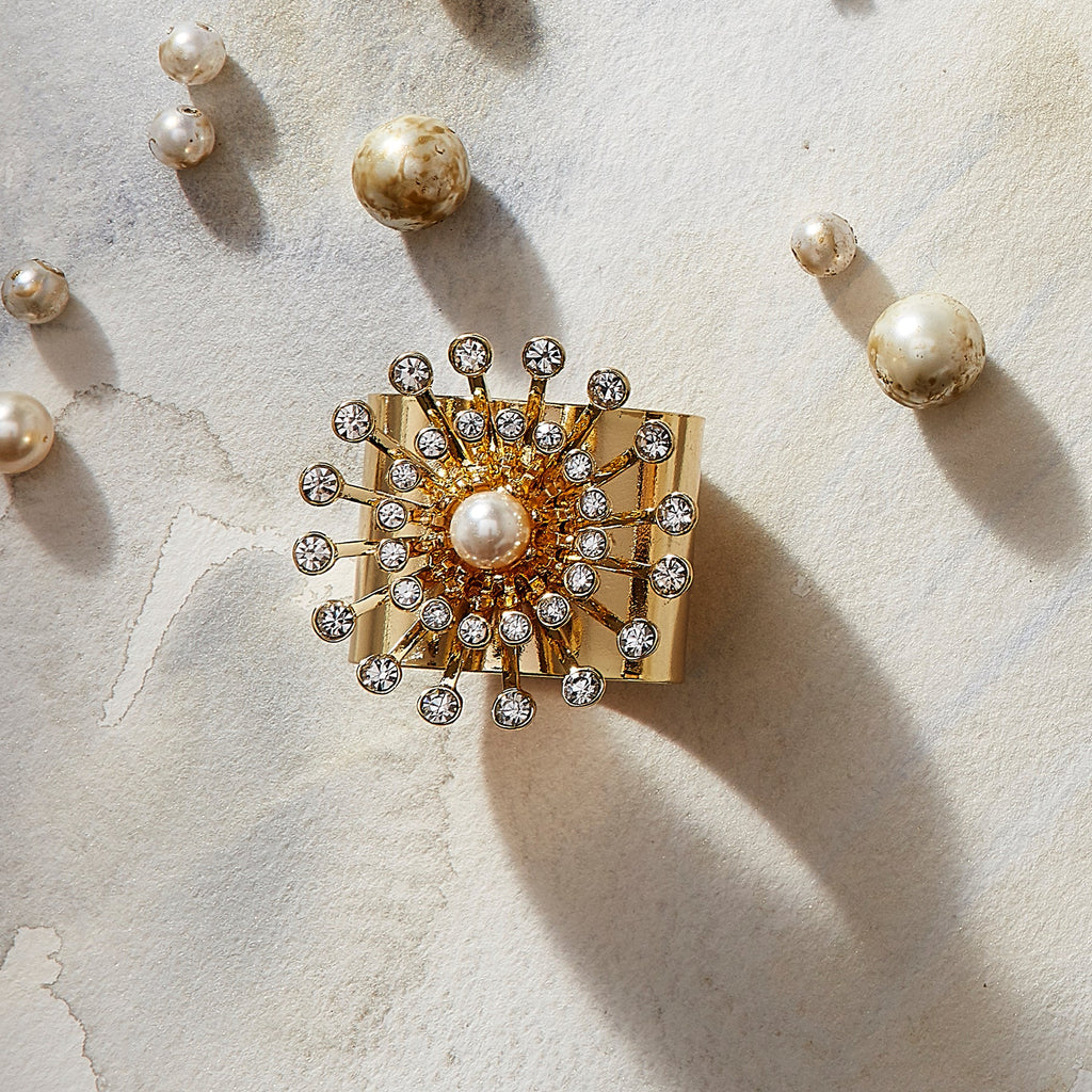 Pearl Star Napkin Rings - The Well Appointed House