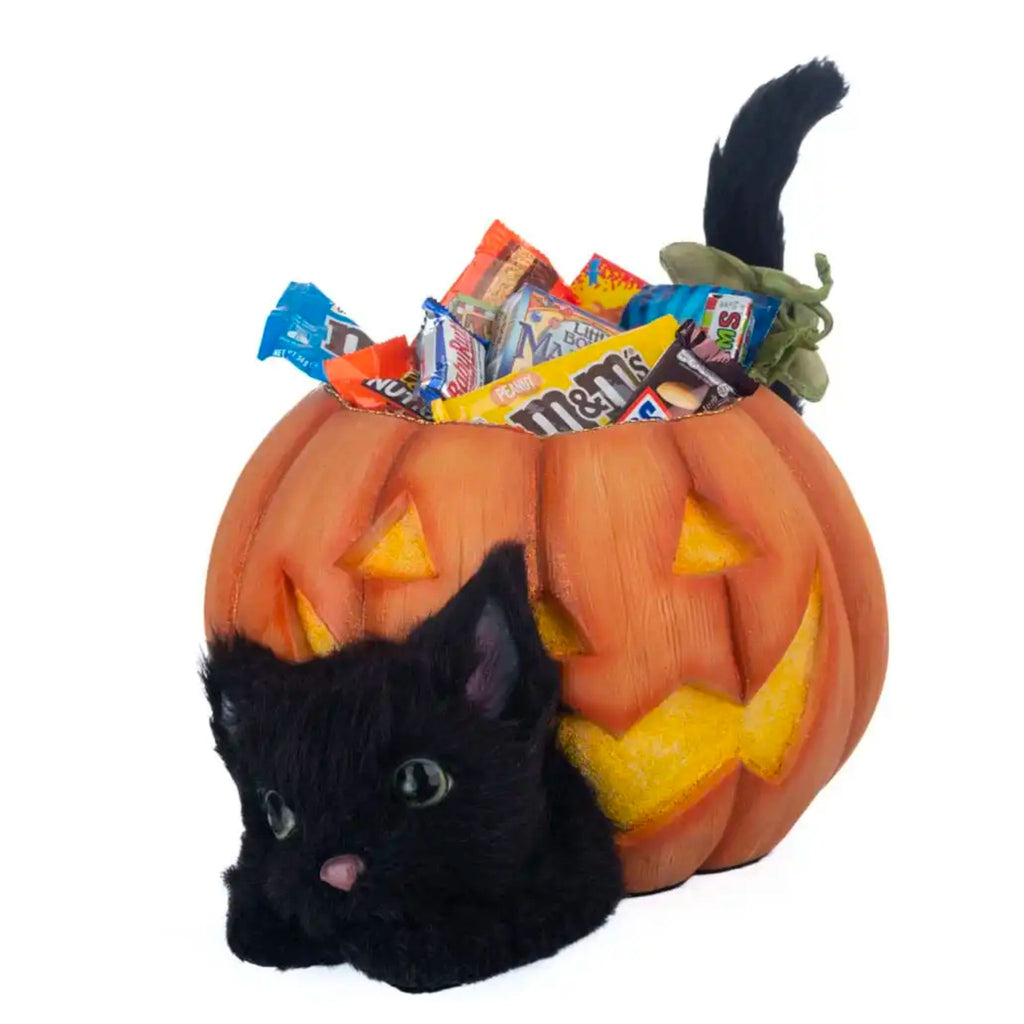 Halloween Hollow Cat in the Candy Bowl-The Well Appointed House