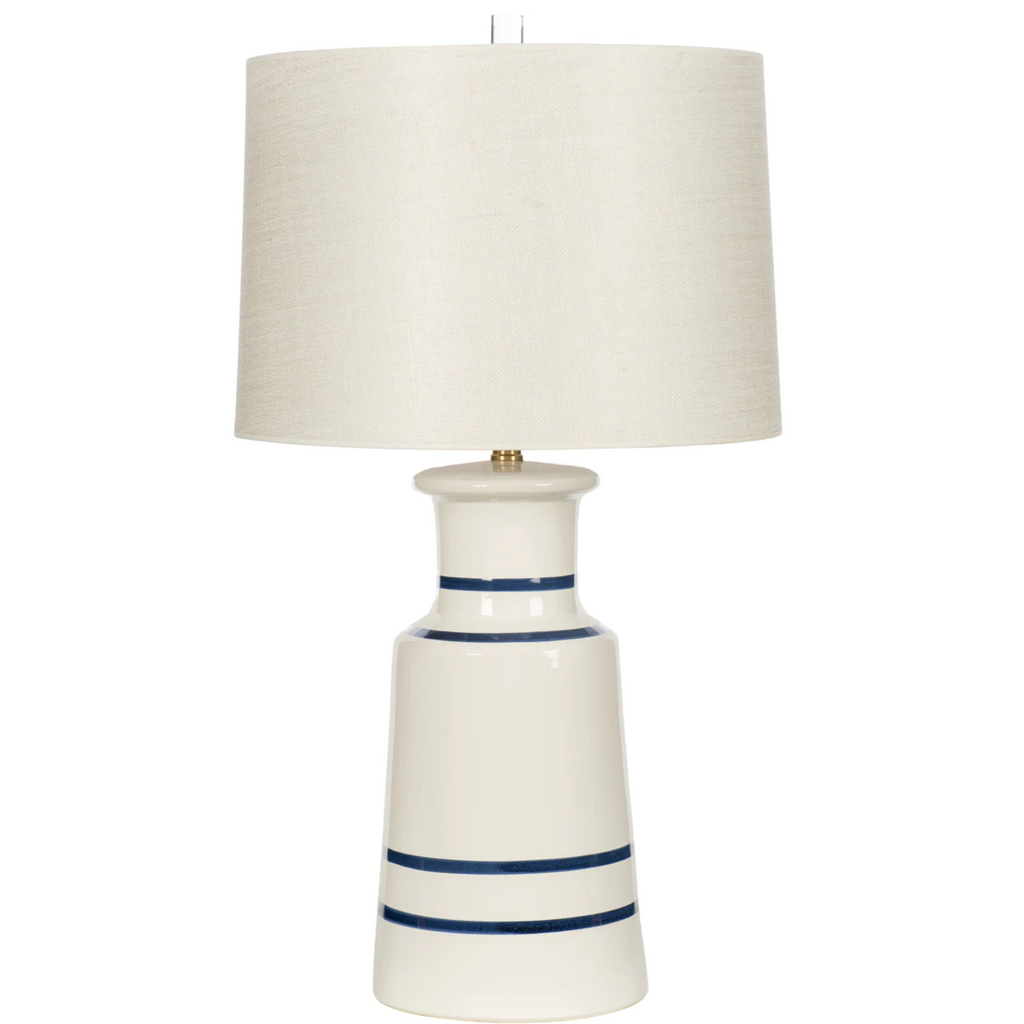 Harbor Coast Ceramic Table Lamp with Shade - The Well Appointed House