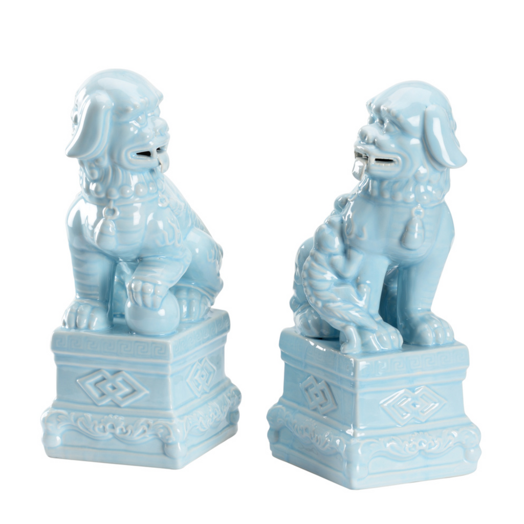 Set of Two Hawaiian Breeze Foo Dogs - The Well Appointed House