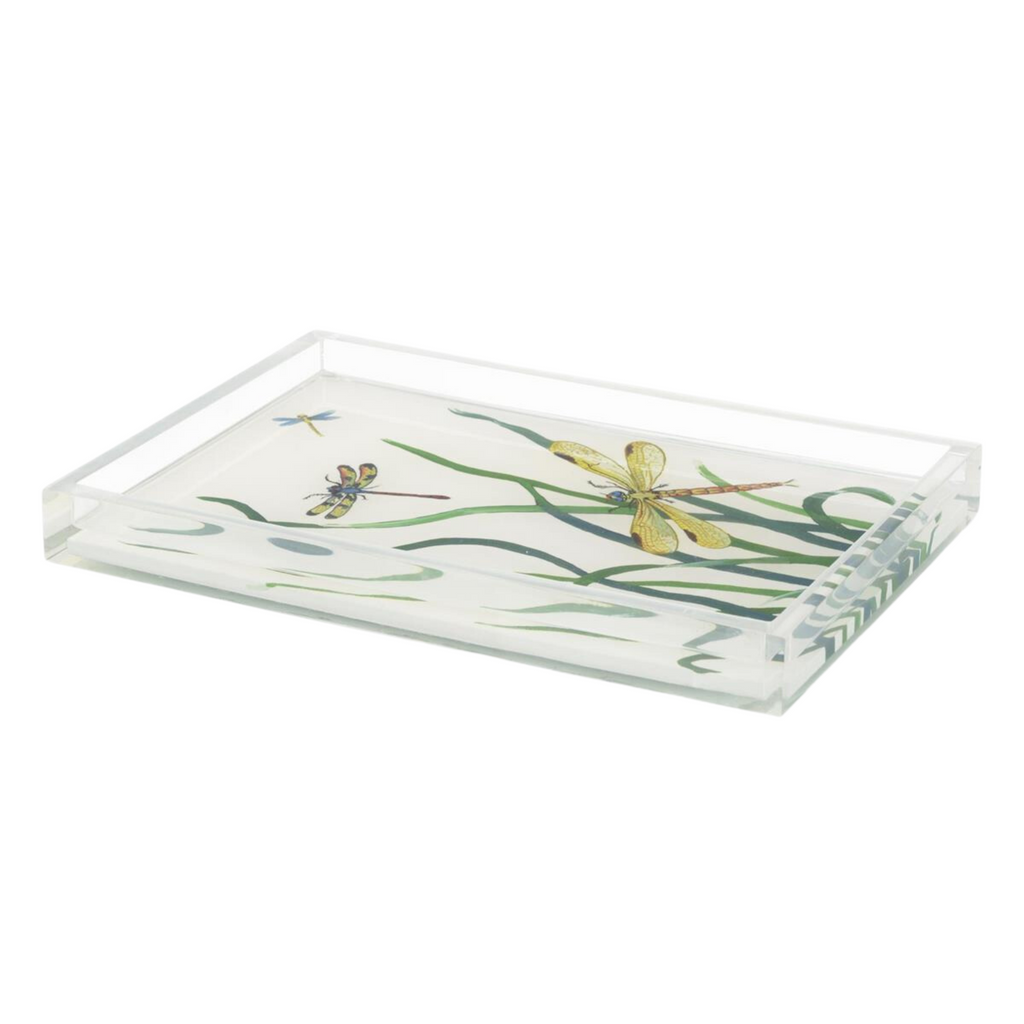 Springtime Dragonfly Decorative Resin Tray - The Well Appointed House