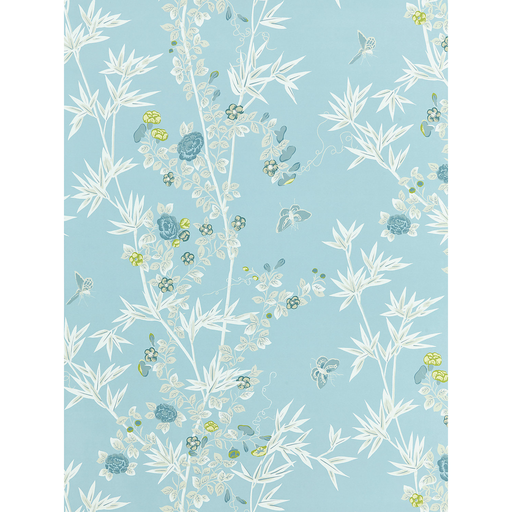 Jardin De Chine Wallcovering in Ciel Aqua - The Well Appointed House
