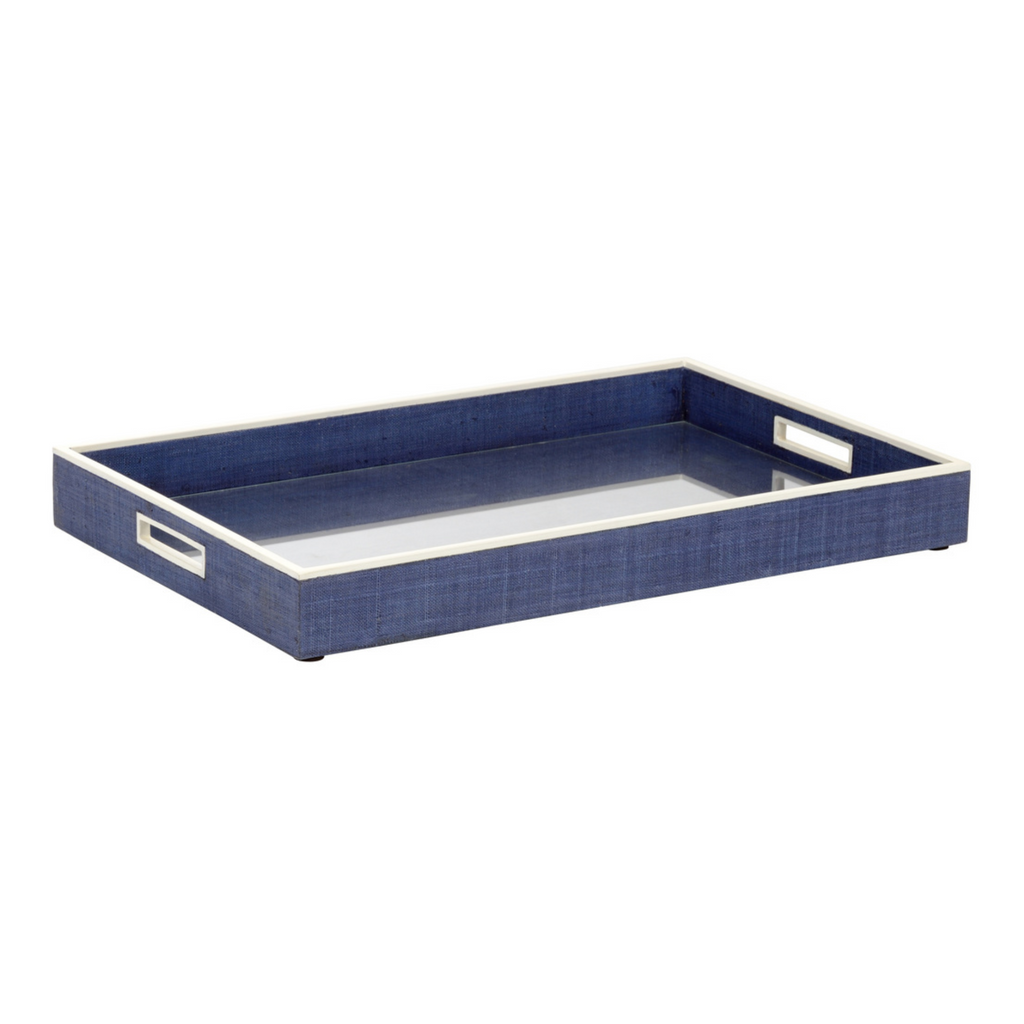 Kiawah Tray in Blue - Decorative Trays - The Well Appointed House