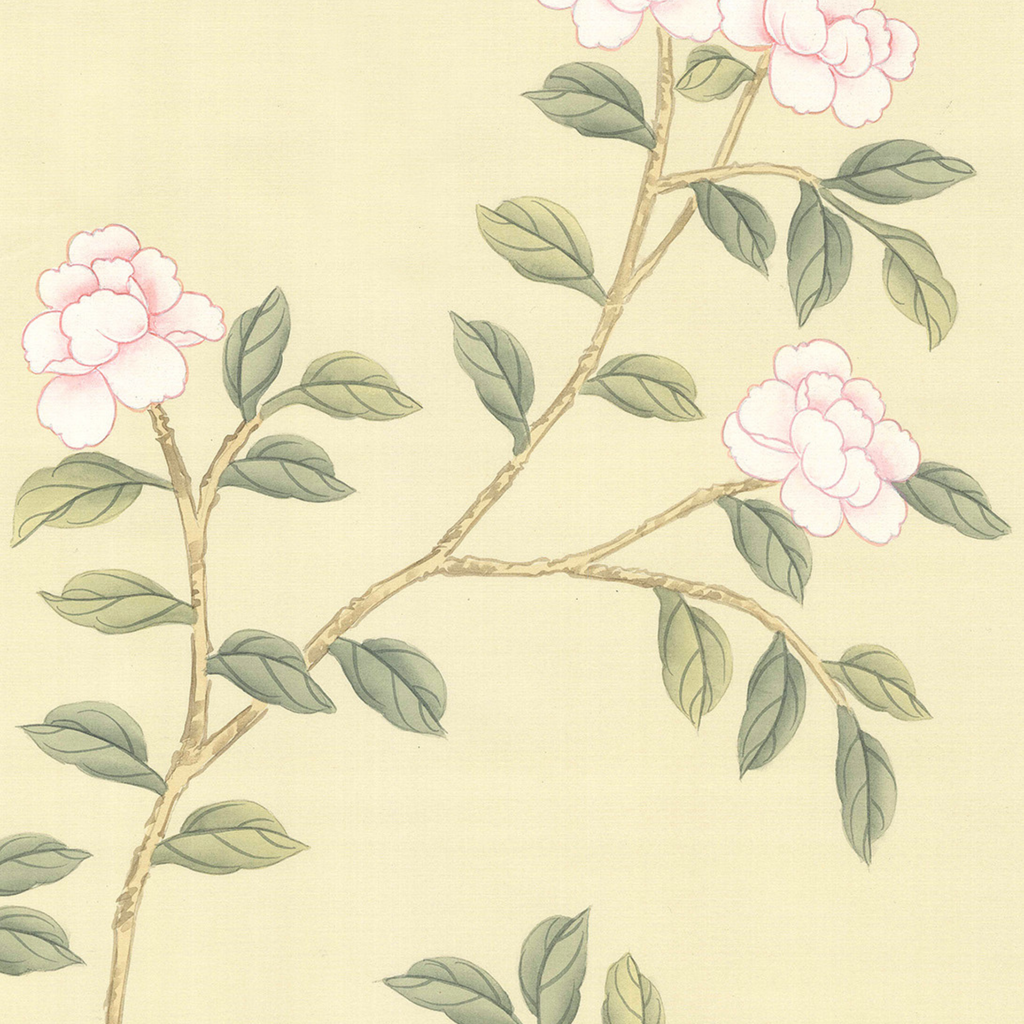 Lantilly Chinoiserie Mural Wallpaper Panels in Cream - The Well Appointed House