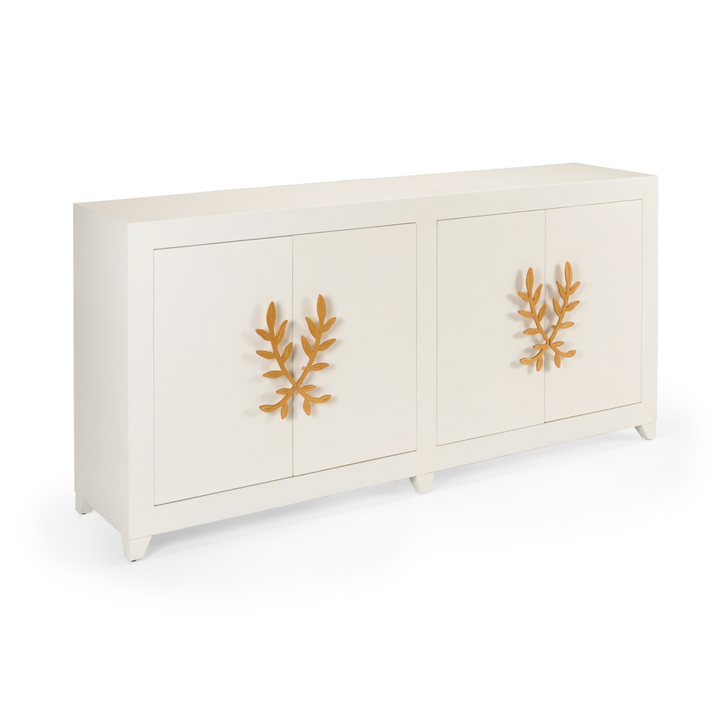 Longleaf Cabinet in White - Buffets & Sideboards - The Well Appointed House