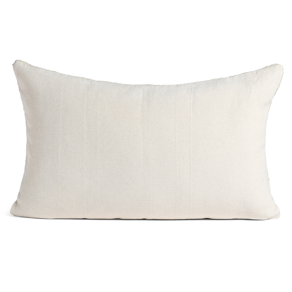 Ivory Chunky Wool Lumbar Pillow - The Well Appointed House