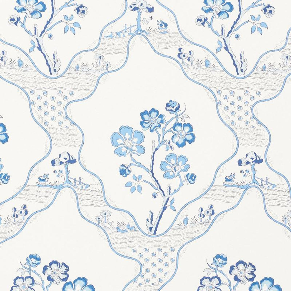 Marella Wallpaper in Delft – The Well Appointed House