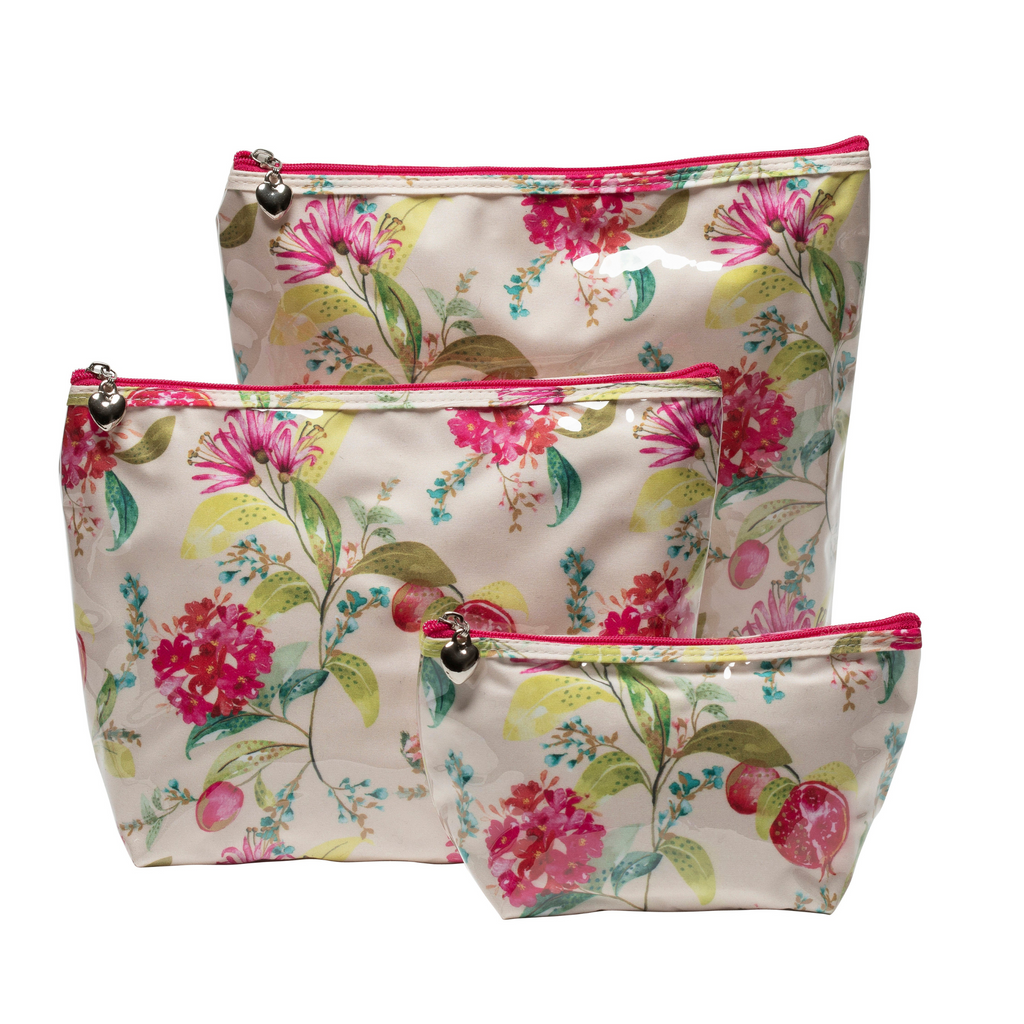 Medium Cosmetic Bag in Pomegranate - The Well Appointed House