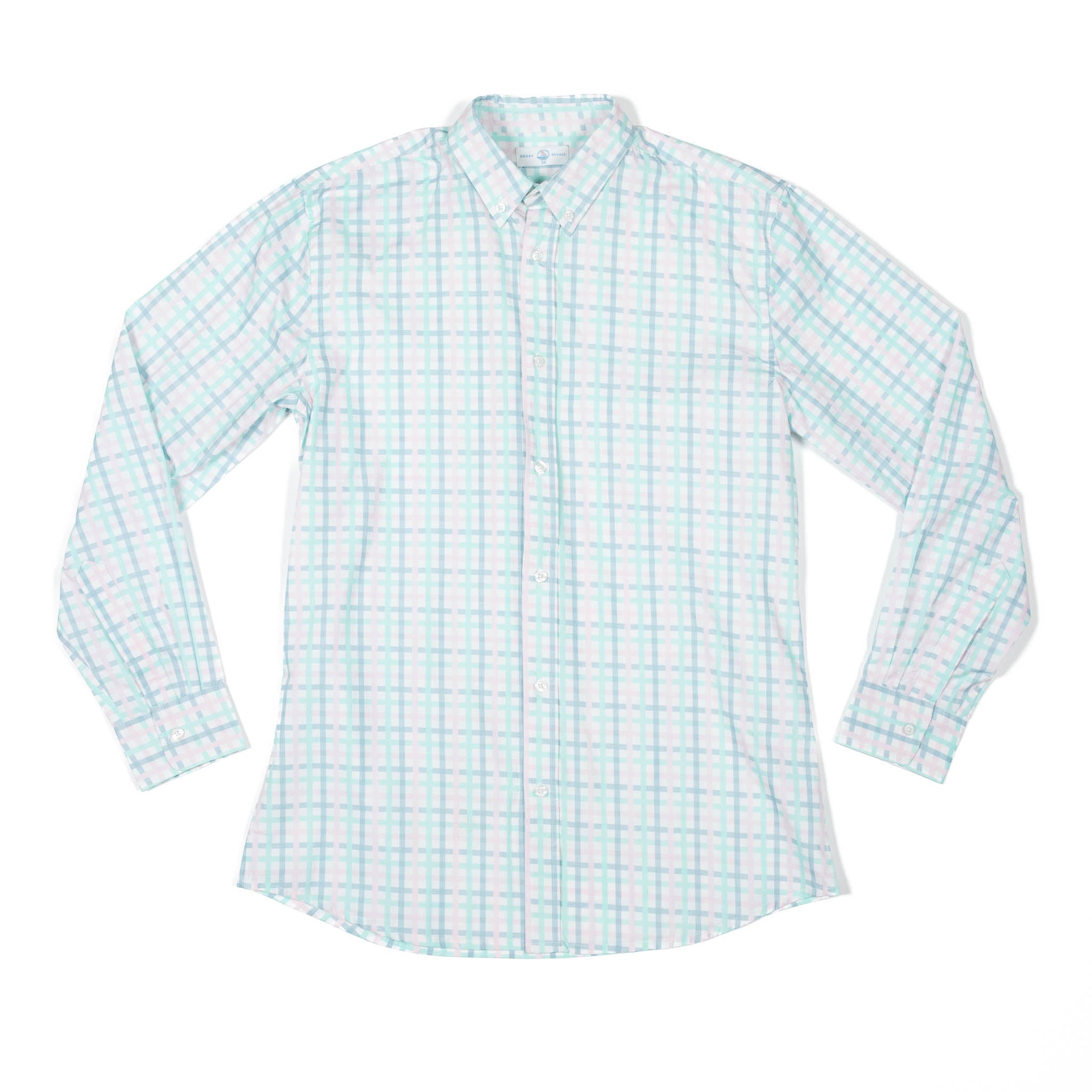 Michael (Men's) Button Down in Pastel Plaid L