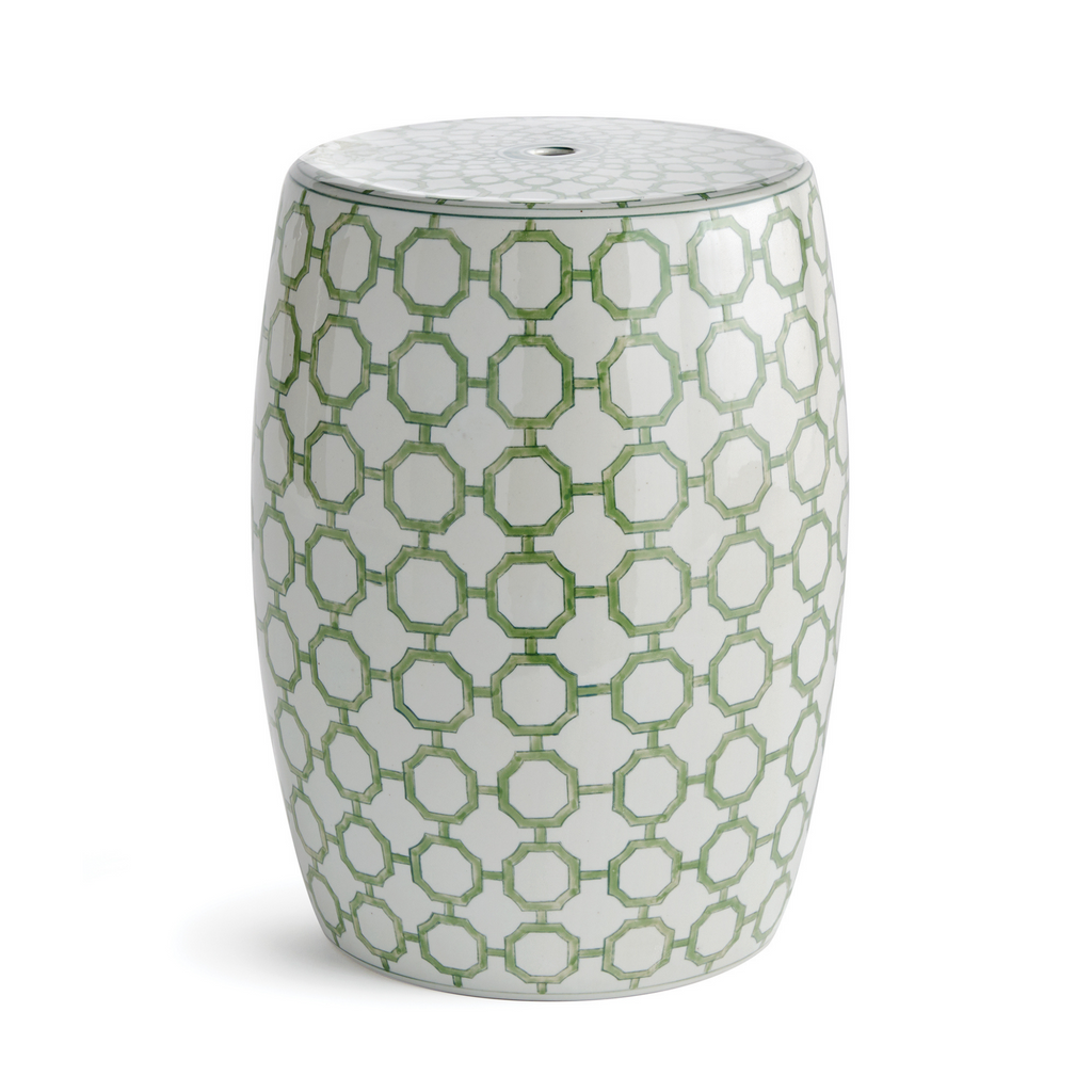 Imperial Link Ceramic Garden Stool - The Well Appointed House