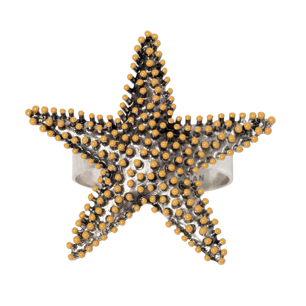 Nantucket Starfish Napkin Rings, Set of Four - The Well Appointed House