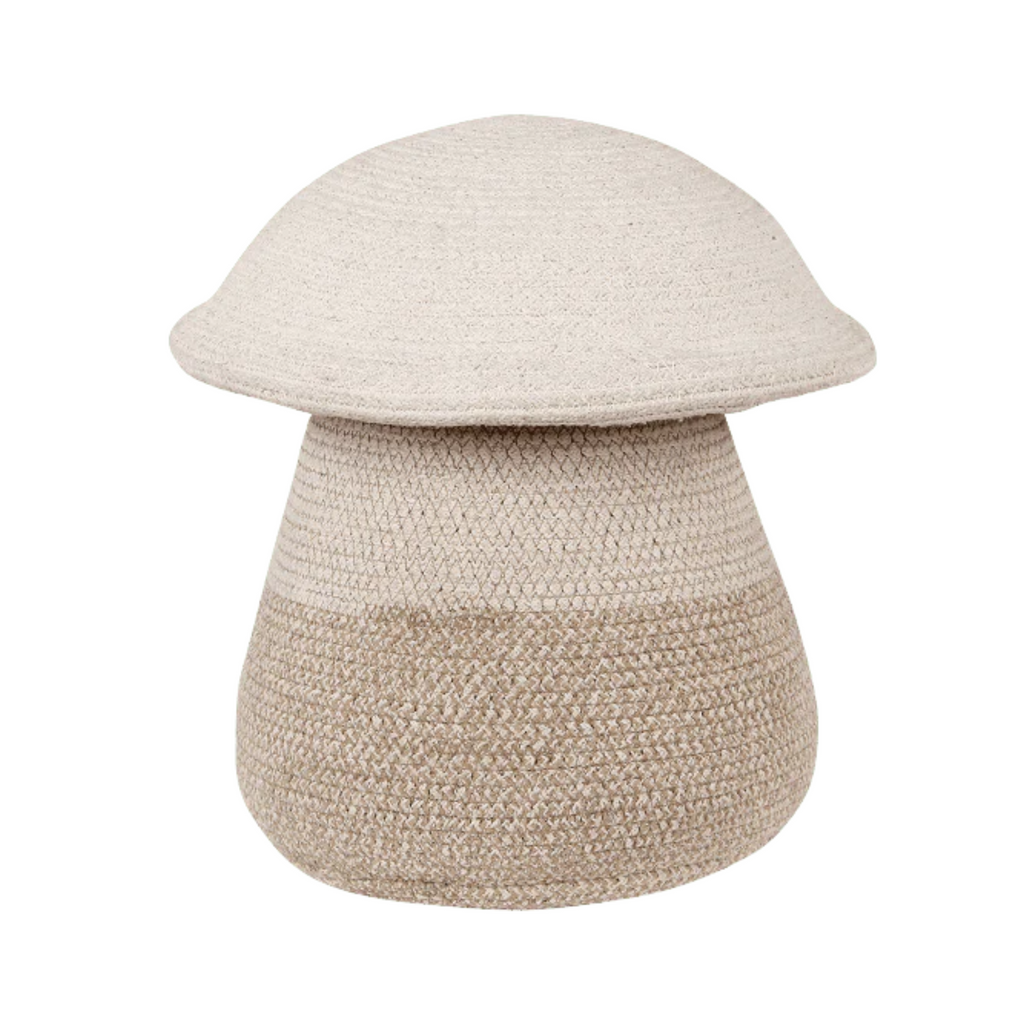 Natural Cotton Woven Mushroom Basket - Little Loves Baskets & Hampers - The Well Appointed House
