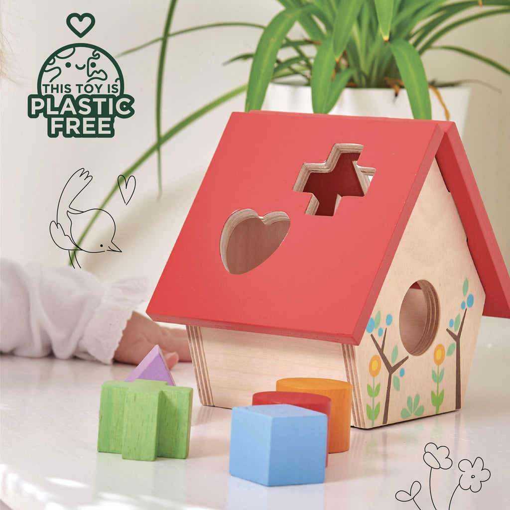 Woodland Bird House Shape Sorter - The Well Appointed House