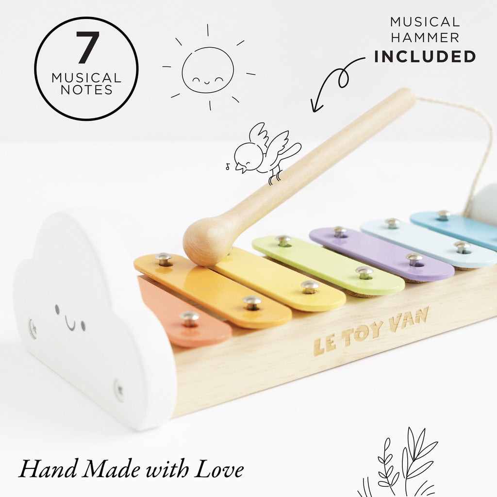 Rainbow Wooden Xylophone - The Well Appointed House