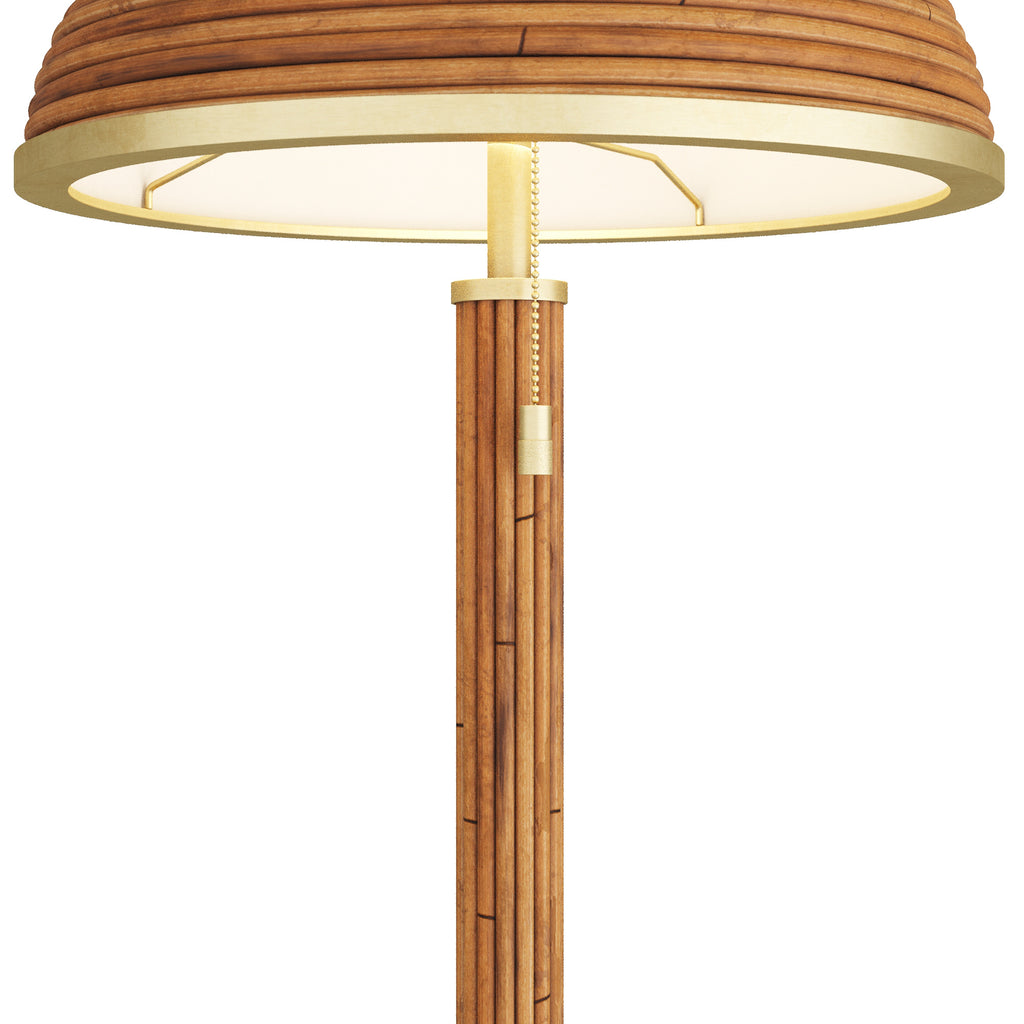 Annette Rattan Natural Lamp - The Well Appointed House