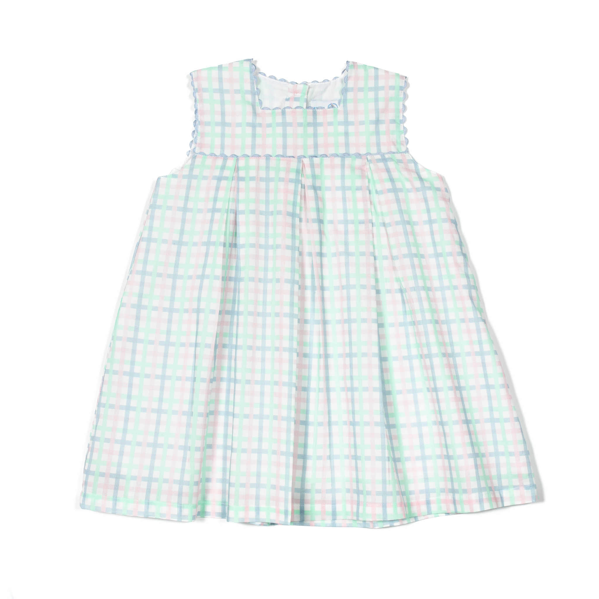 Palmer Dress in Pastel Plaid 4T