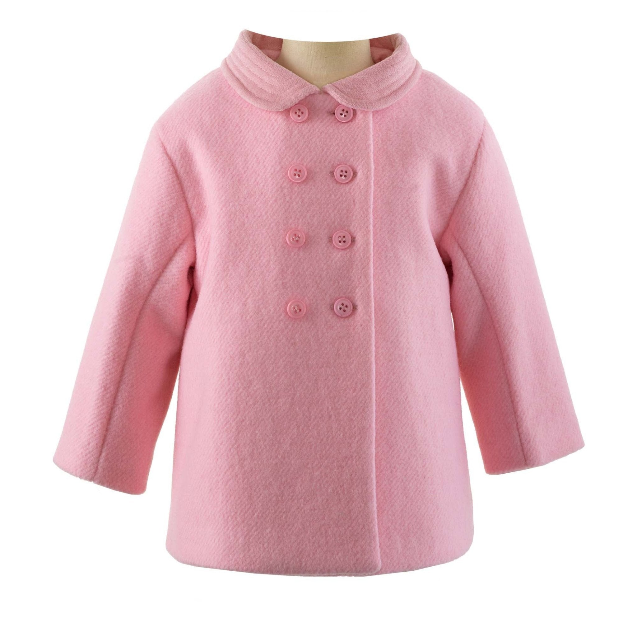 Baby Girl Pink Velvet Trim Pram Coat – The Well Appointed House