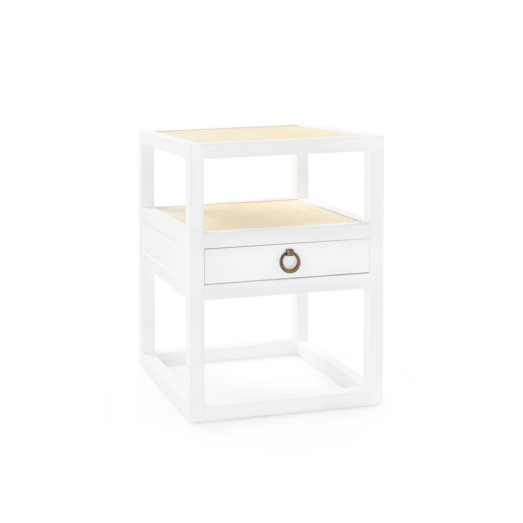 Polo 1-Drawer Side Table in Vanilla Lacquer - Side & Accent Tables - The Well Appointed House