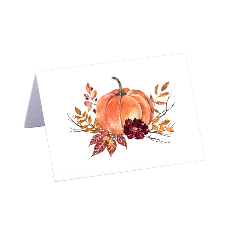 Seasonal Pumpkin Place Cards - The Well Appointed House