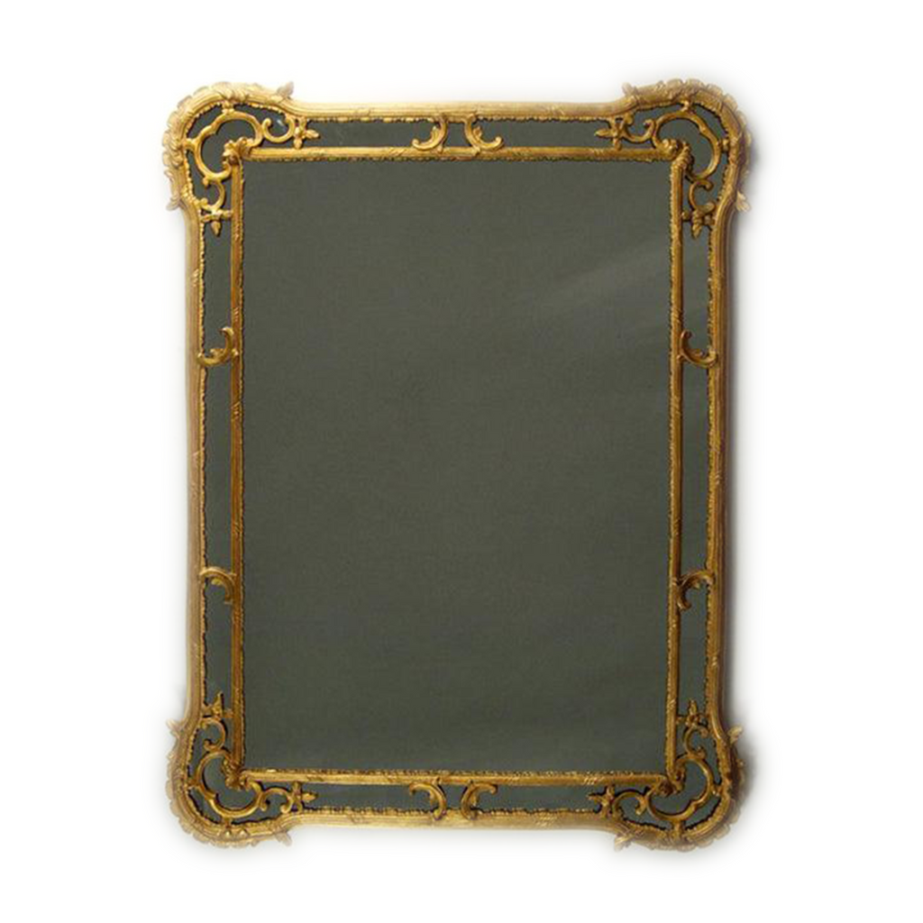 Rivoli II Mirror in Antique Gold Leaf Finish - Wall Mirrors - The Well Appointed House