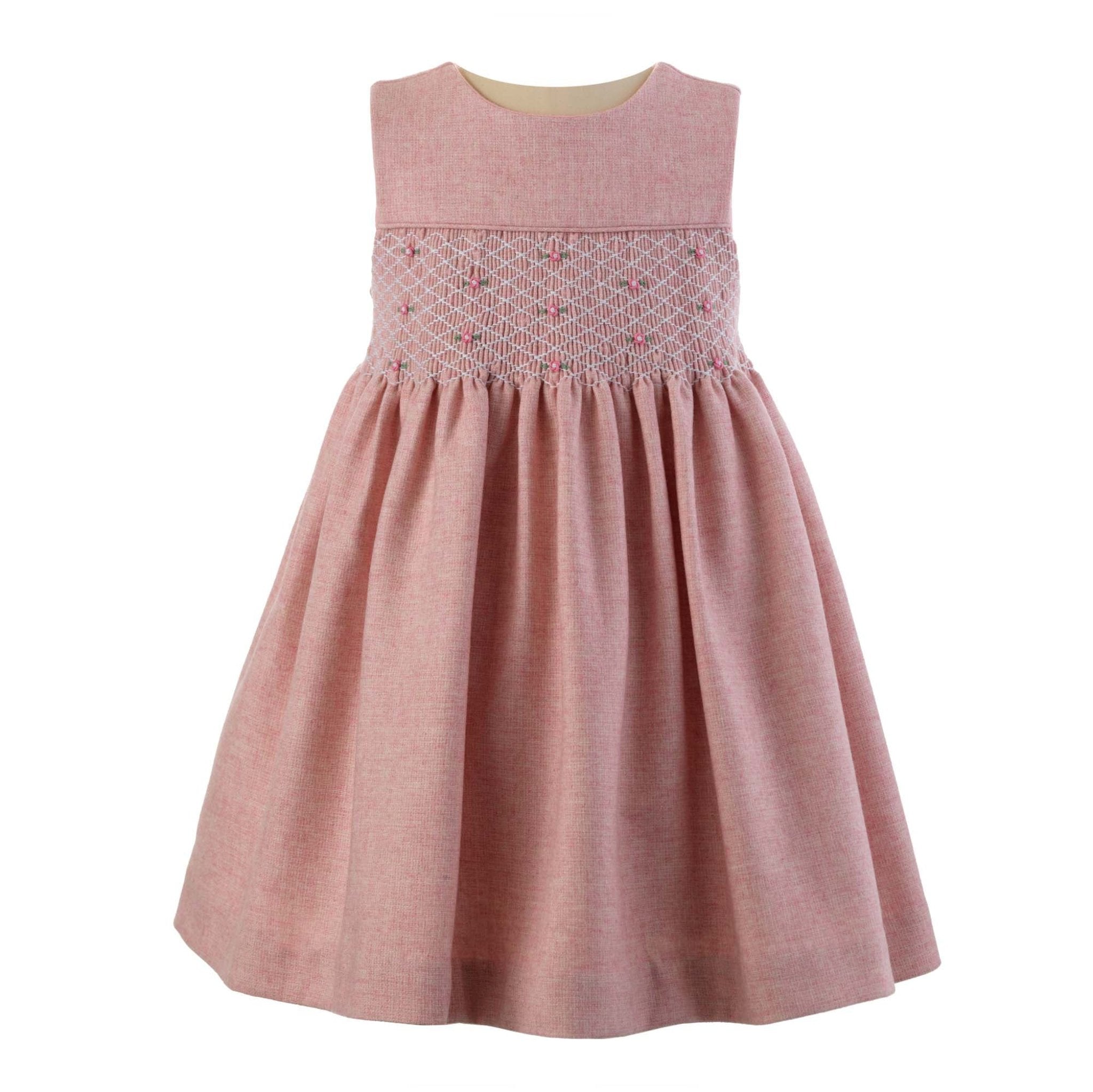 pink tweed pinafore dress Tweed Pinafore Dress with Long Sleeve T-Shirt Pink