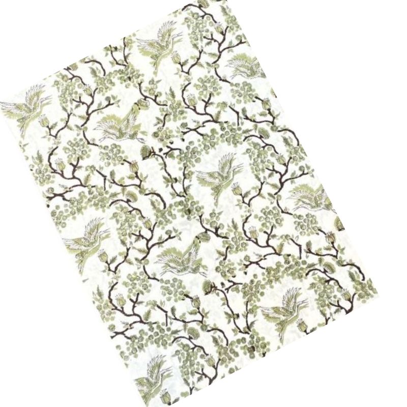 Toile de Jouy Birds in Sage Tablecloth - The Well Appointed House