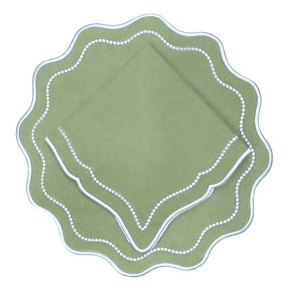 Sage Green Waverly Placemat, Set of 4 - The Well Appointed House