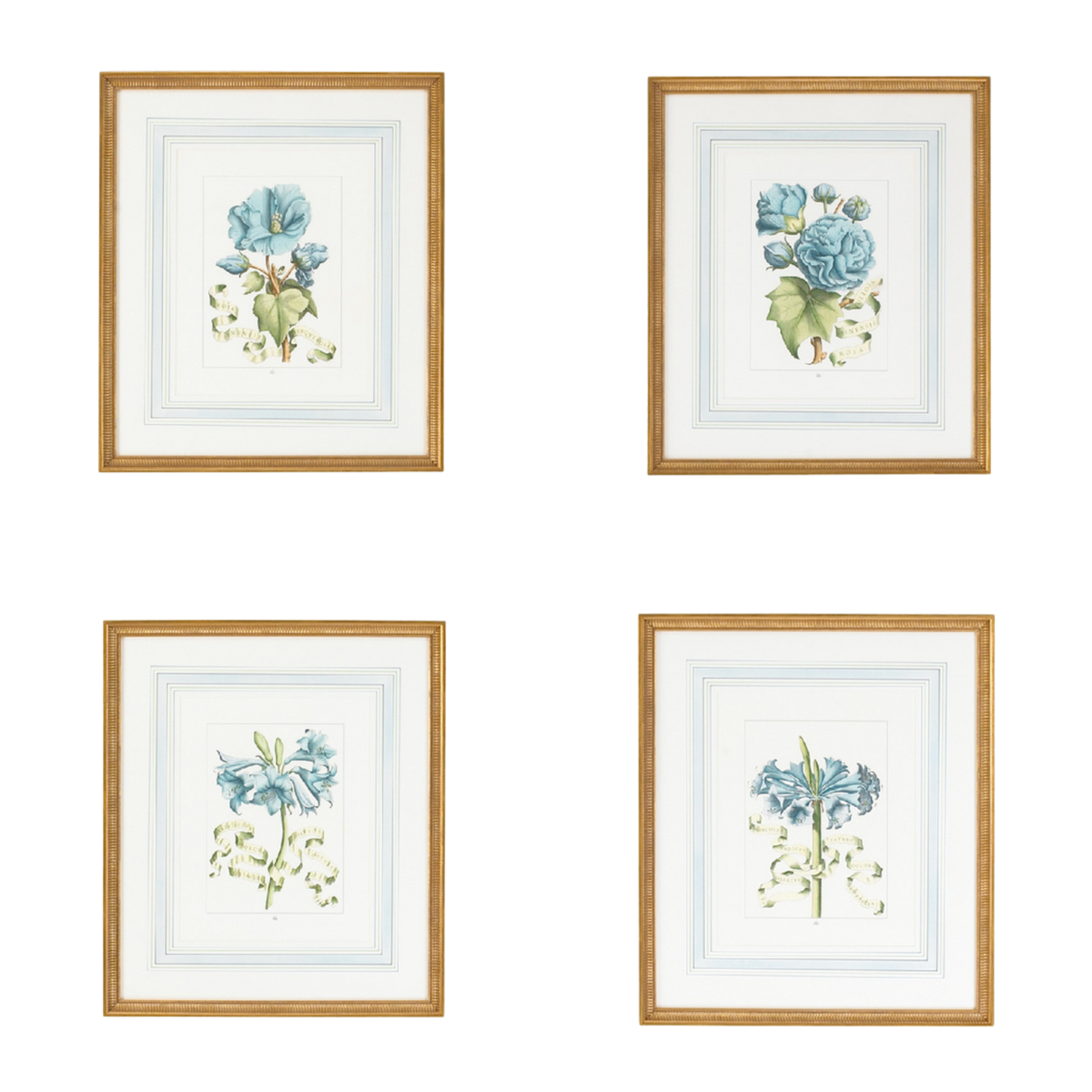 Set_of_Four_Blue_Flowers_With_