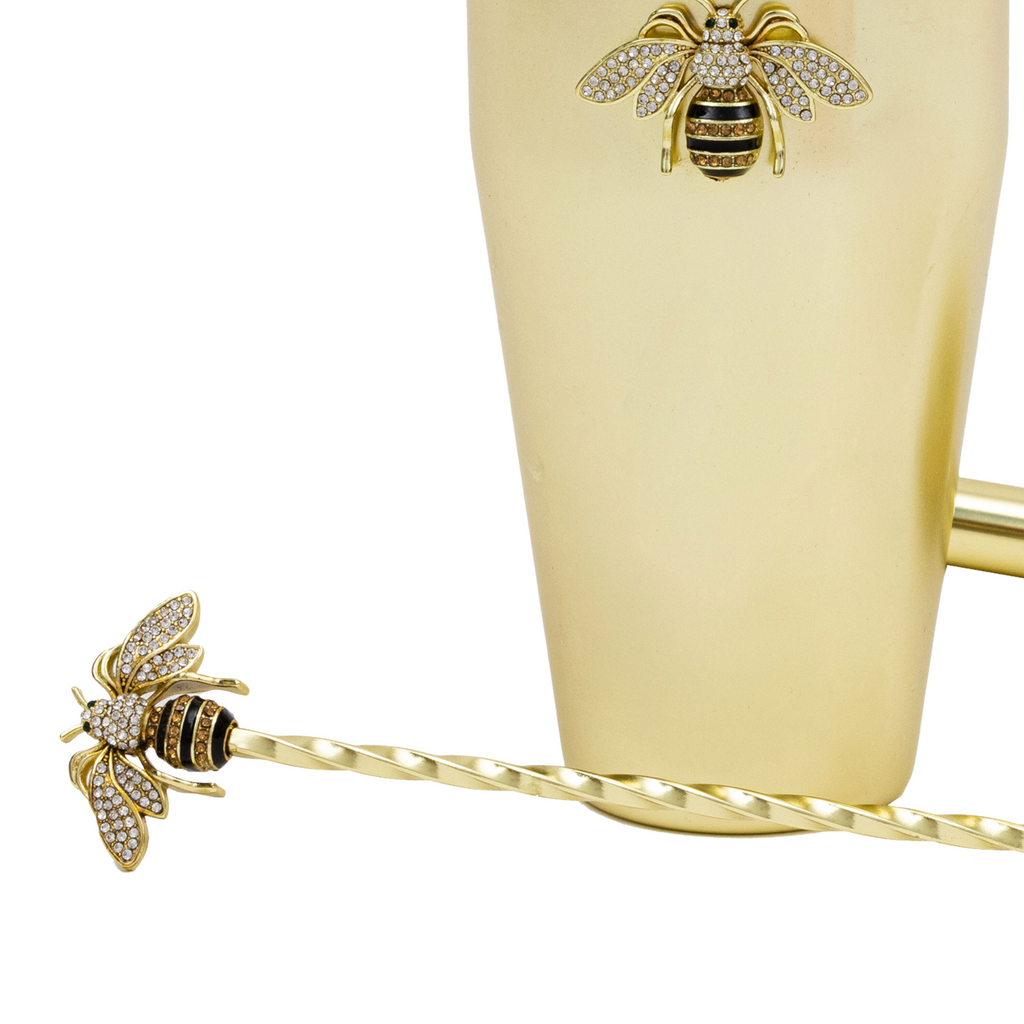 Stripey Bee Cocktail Shaker Set - The Well Appointed House