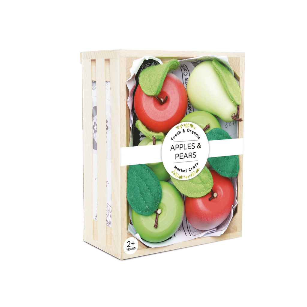 Orchard Fruits Wooden Market Crate - The Well Appointed House