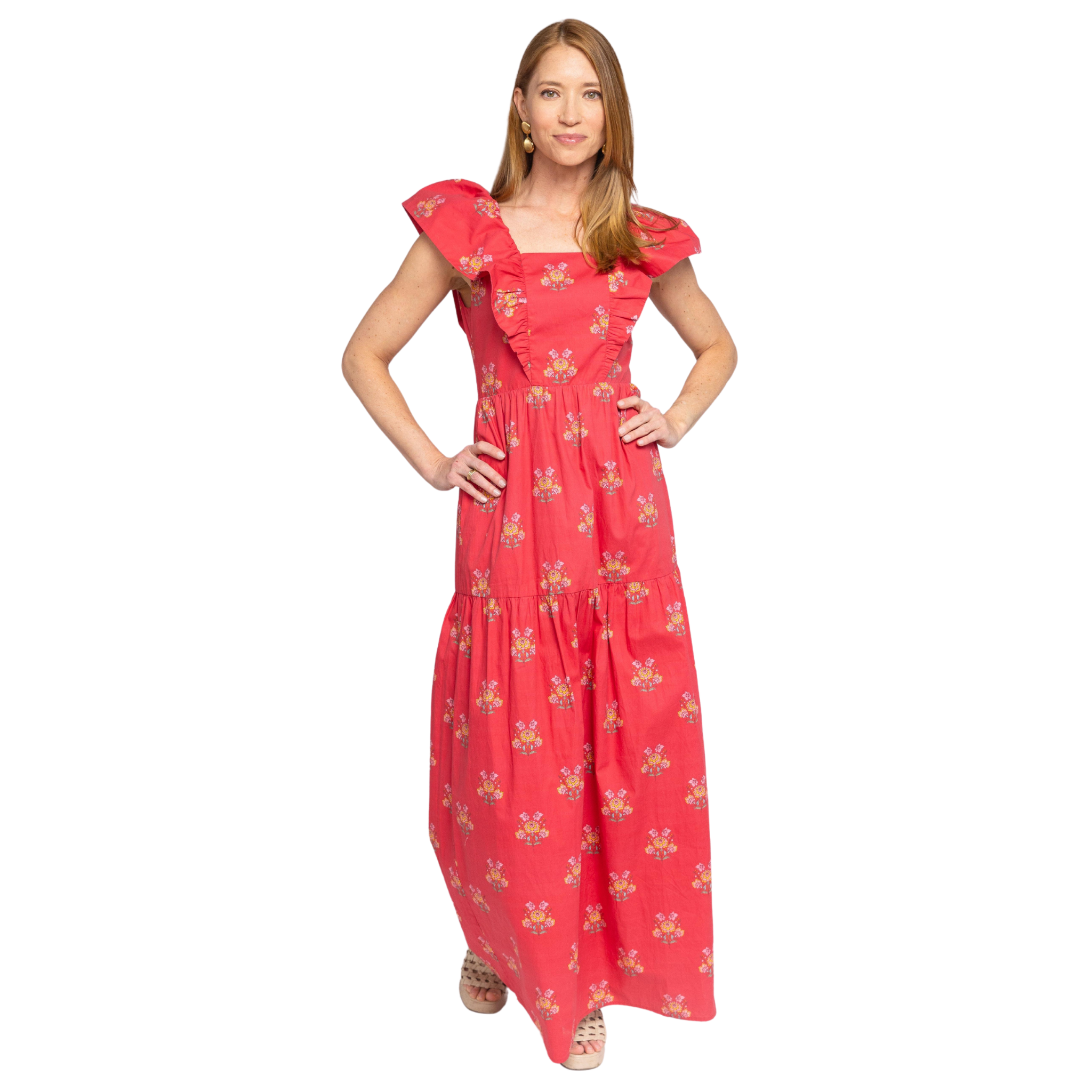 The Copeland Red Floral Maxi Dress The Well Appointed House The Copeland Red Floral Maxi Dress The Well Appointed House