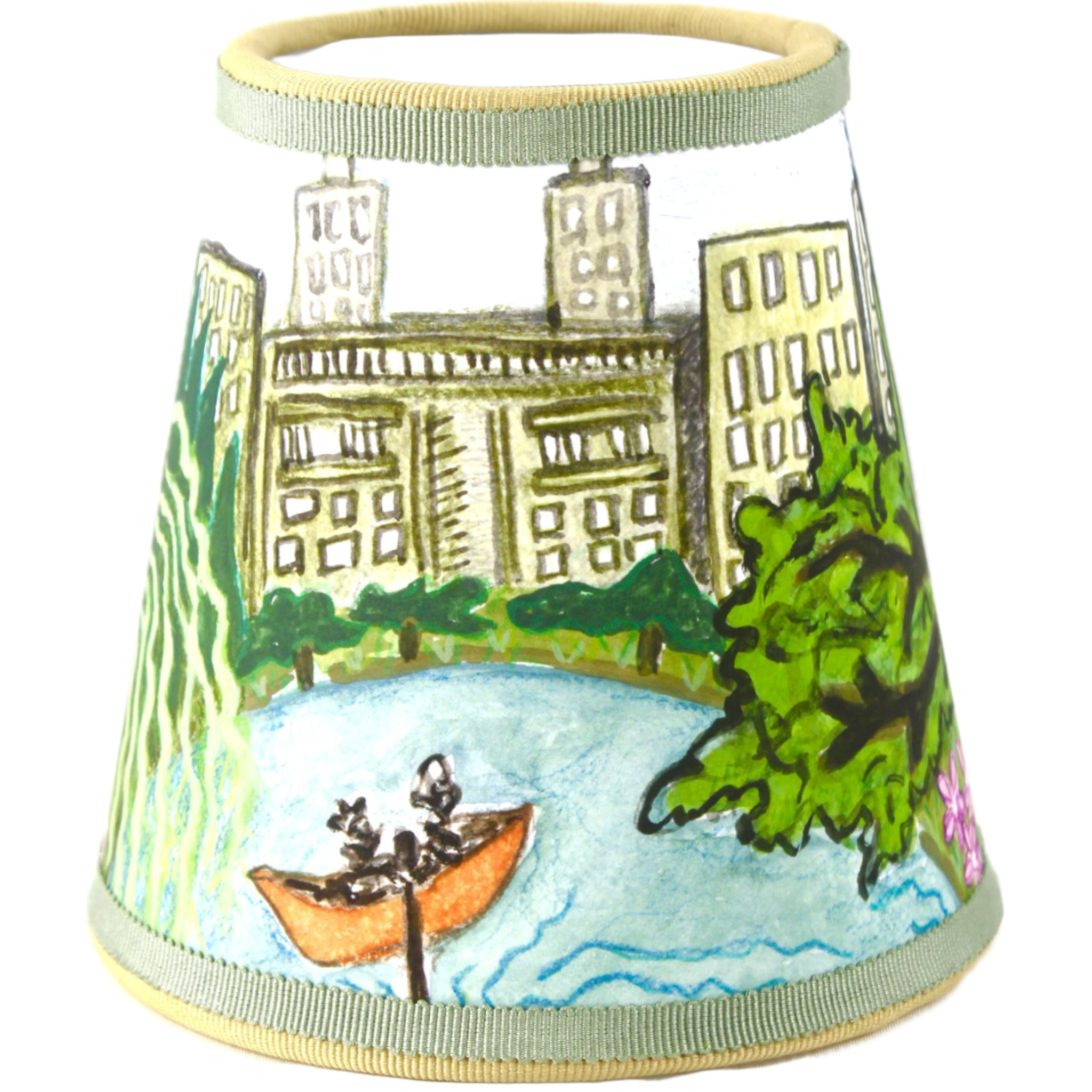 The 'Parc' Series Petite Cordless or Candelabra shade - 'Central