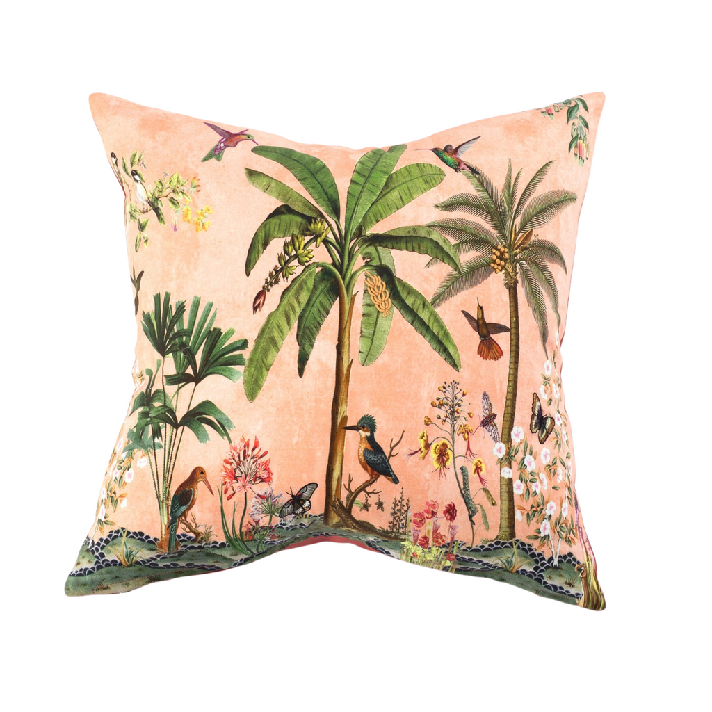 Tropical Palm Tree Throw Pillow - The Well Appointed House