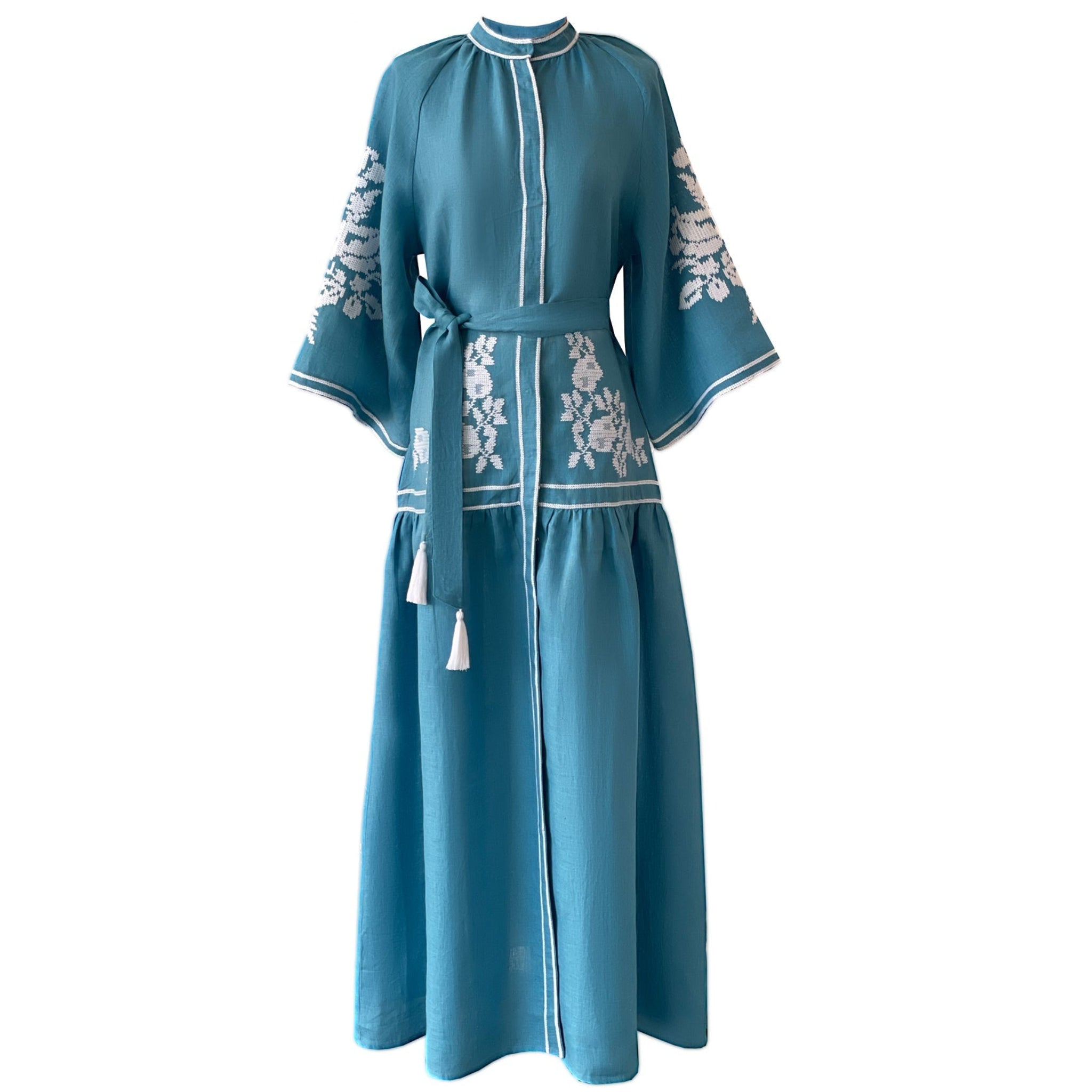 Turquoise Swan Dress L