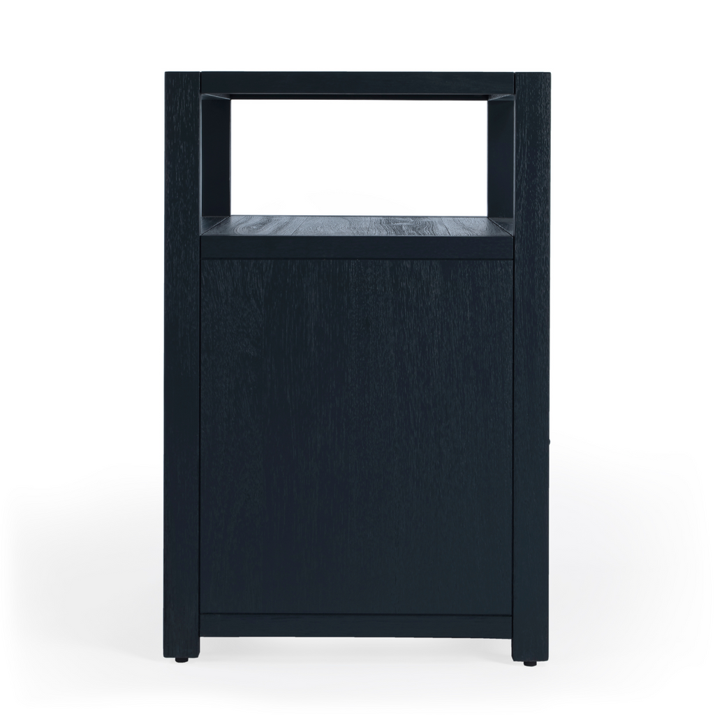 Two Drawer Side Table in Navy - Nightstands & Chests - The Well Appointed House