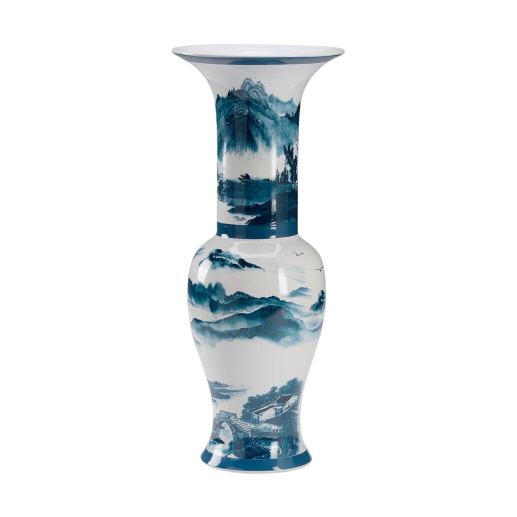Biltmore Inspired Ceramic Edo Vase - Vases & Jars - The Well Appointed House
