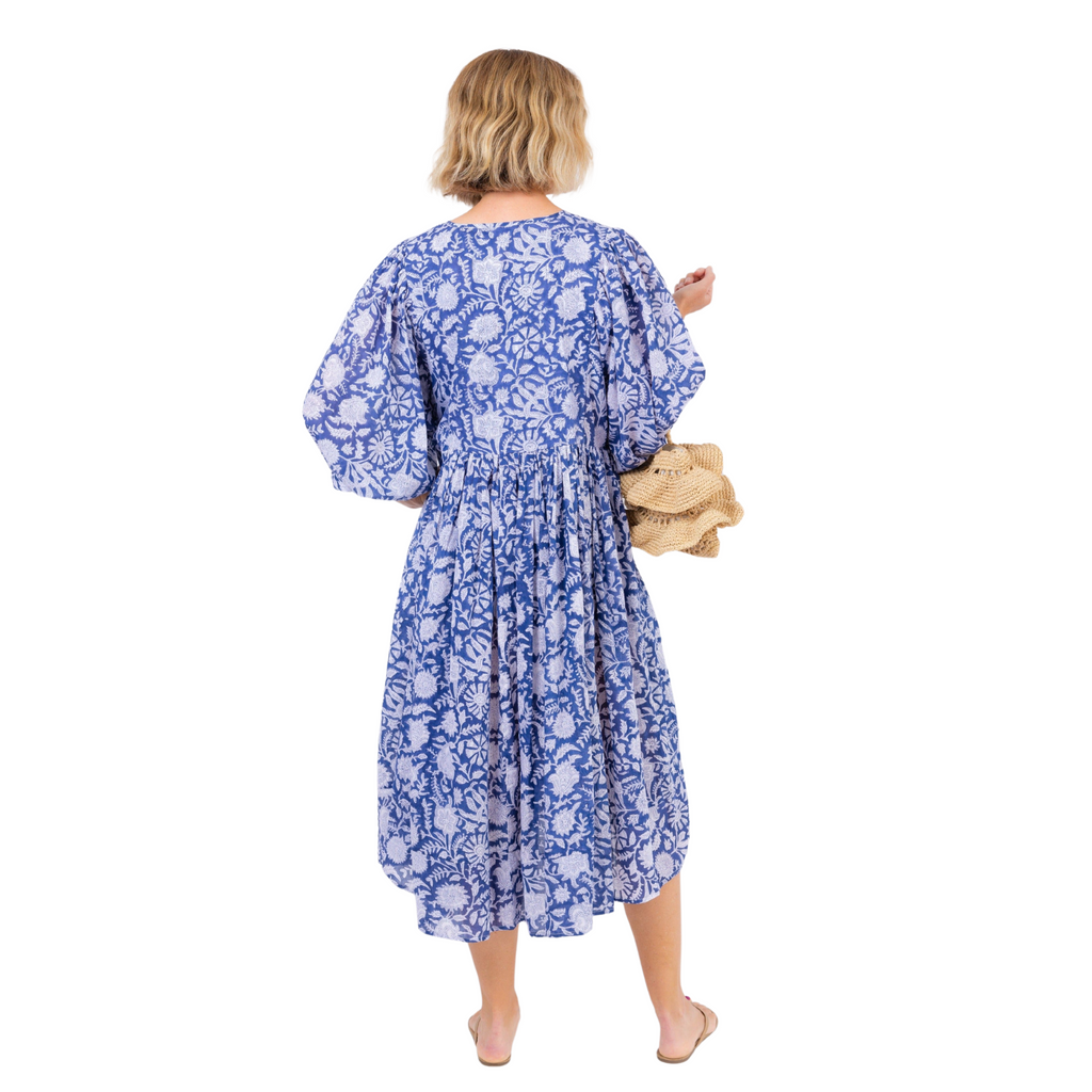 Amalfi Dress- Blue - The Well Appointed House