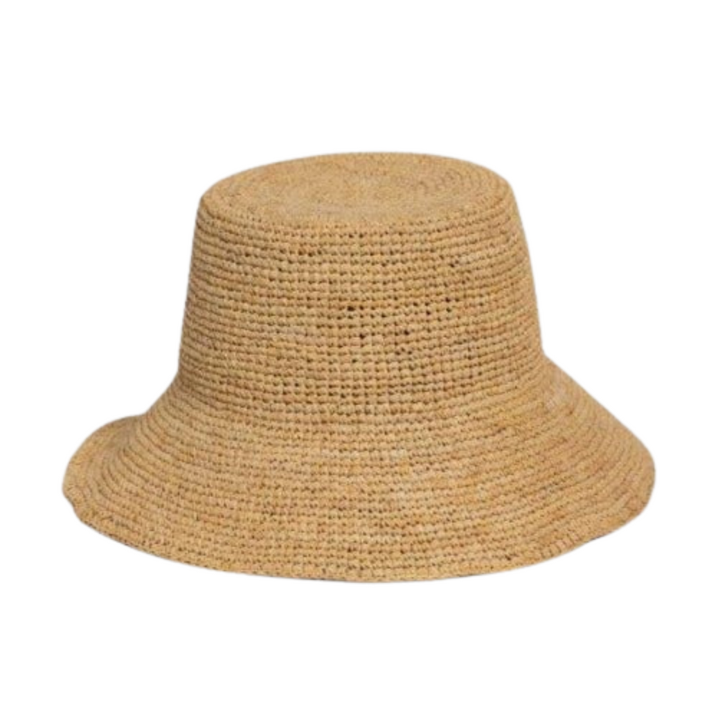 Chic Crochet Bucket Hat- Natural - The Well Appointed House