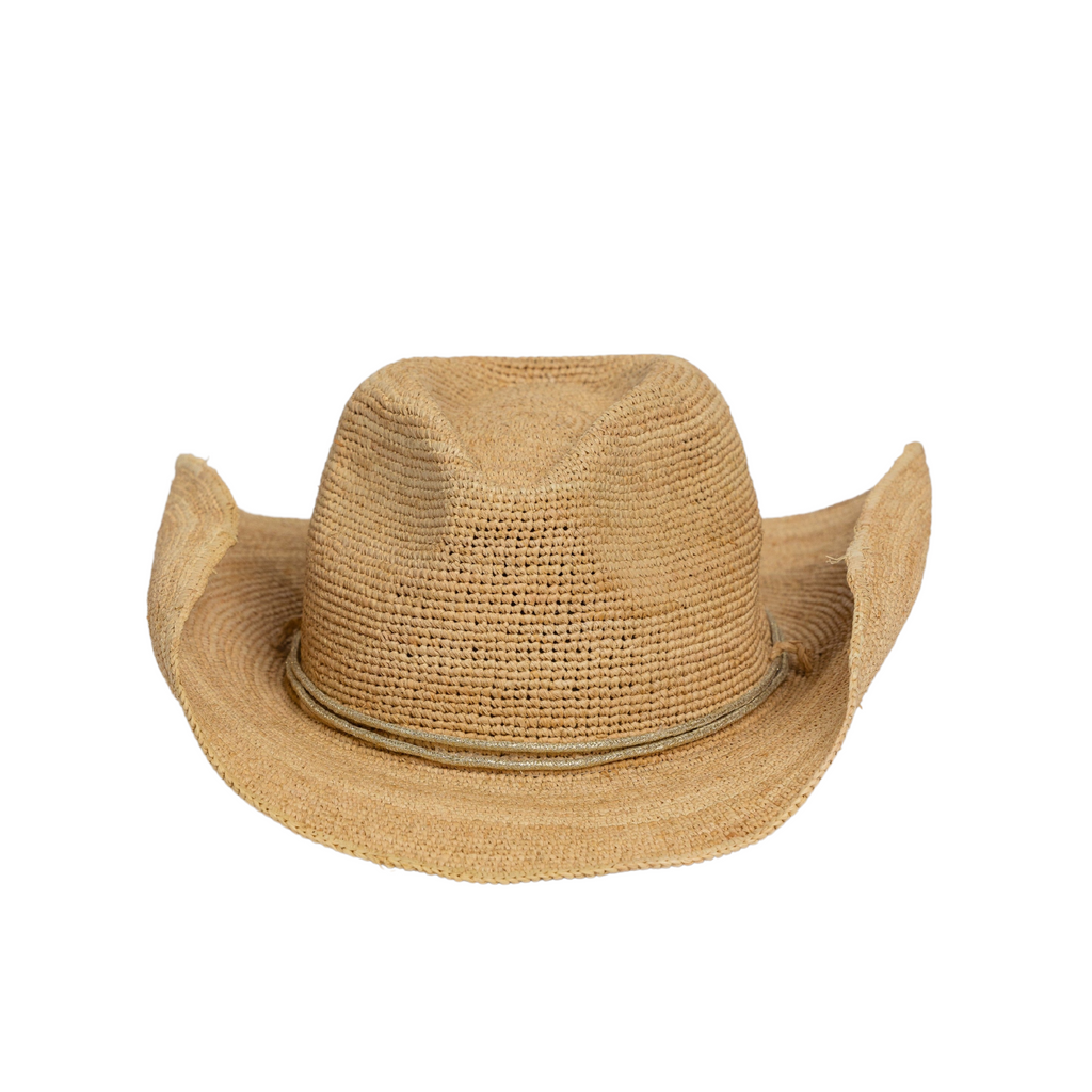 Raffia Crochet Cowboy- Gold - The Well Appointed House