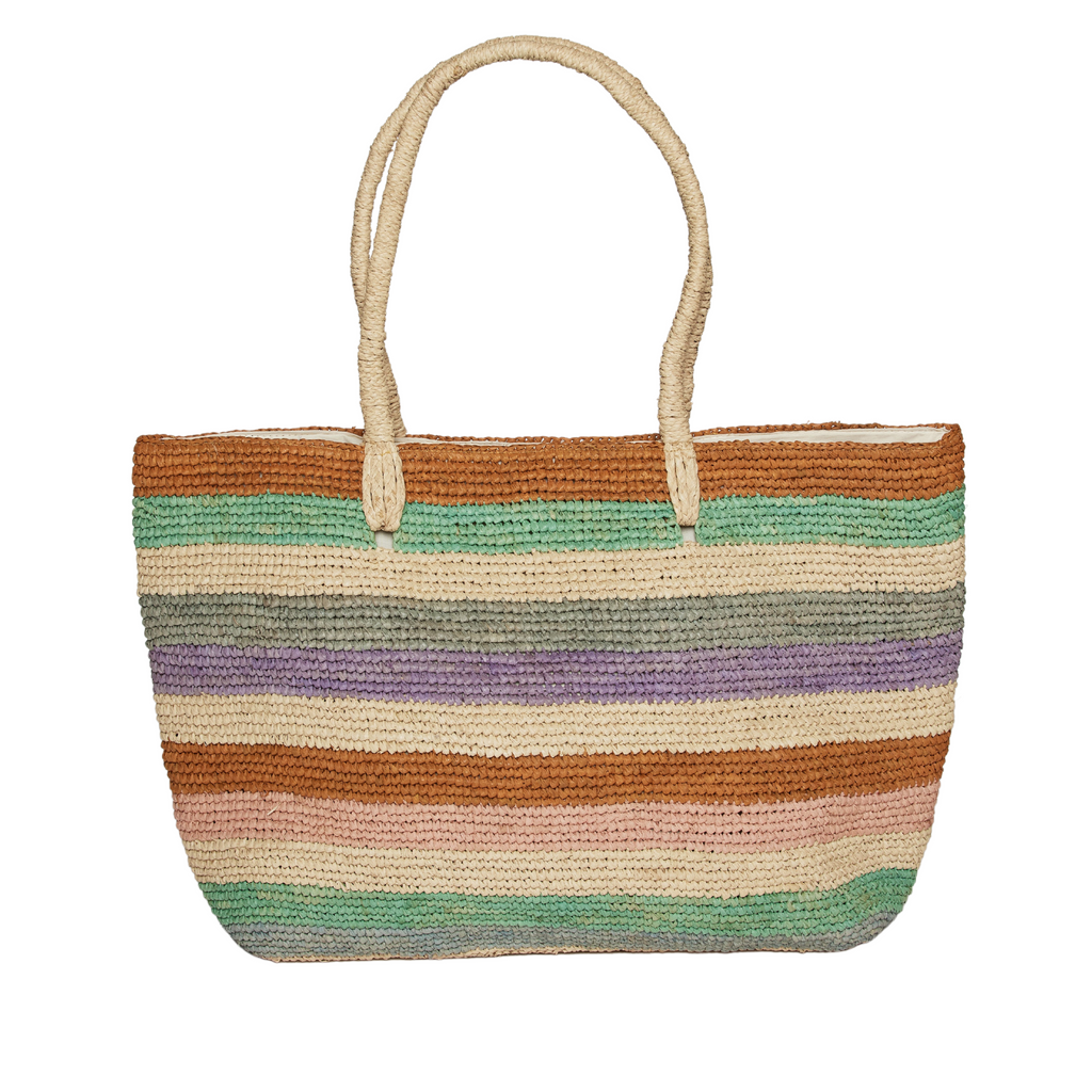 Seaglass Stripe Tote - The Well Appointed House