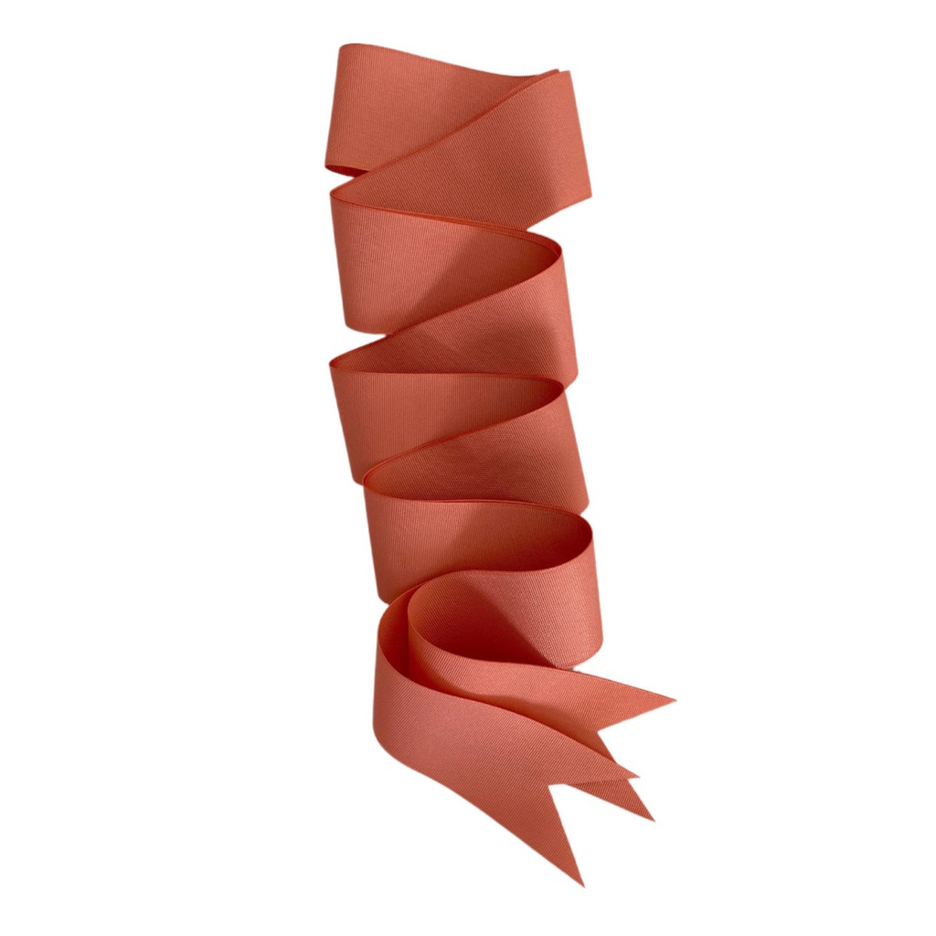 Coral Grosgrain Ribbon - Long - THE WELL APPOINTED HOUSE