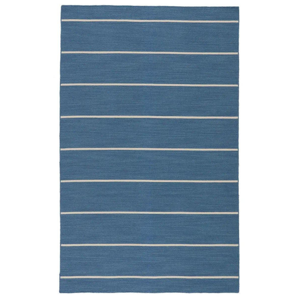 Coastal Shores Area Rug in Blue and White - Rugs - The Well Appointed House