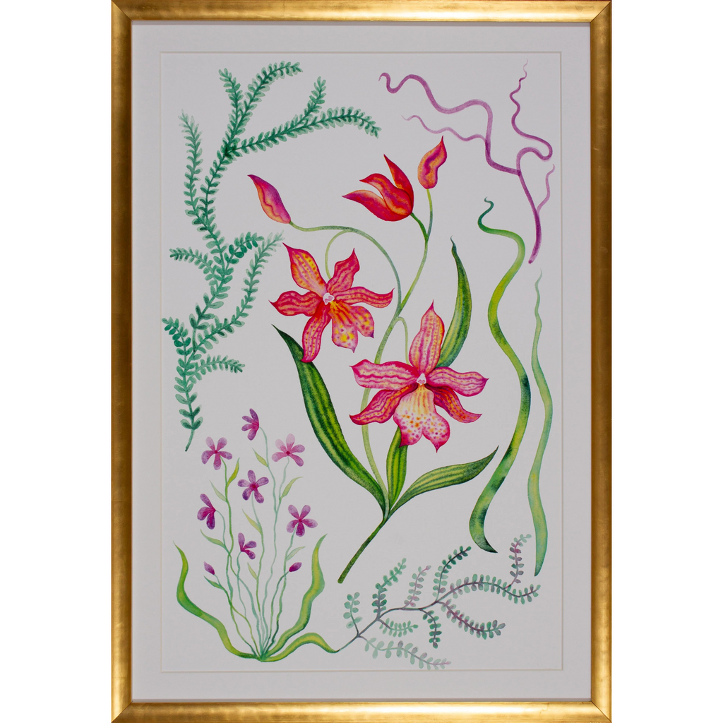 Garden Thrive Artwork in Gold Frame - The Well Appointed House