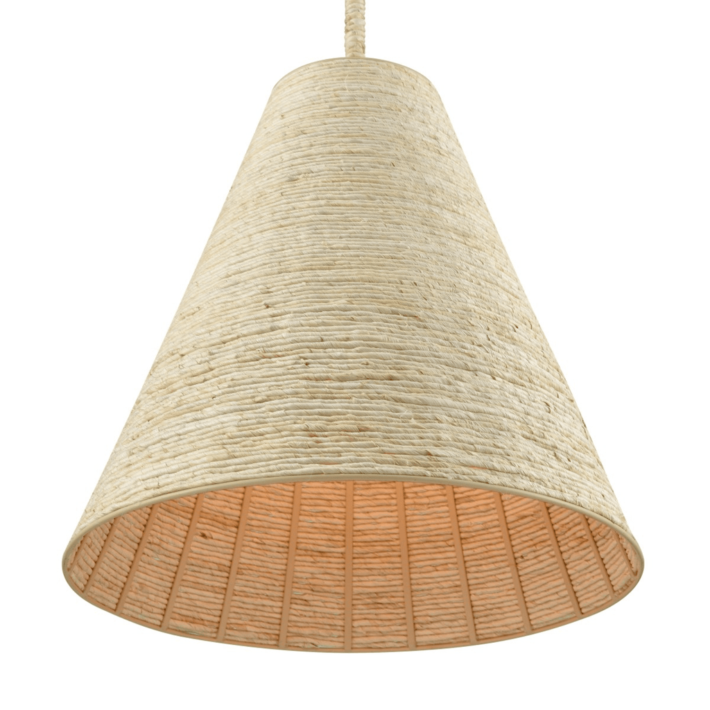 Abaca 17" Wide One Light Pendant - Chandeliers & Pendants - The Well Appointed House