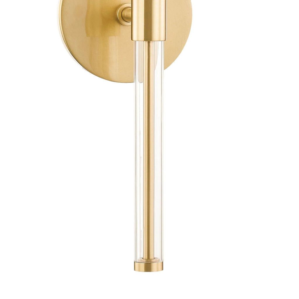 Aged Brass & Acrylic Linear Janelle Wall Sconce - Sconces - The Well Appointed House