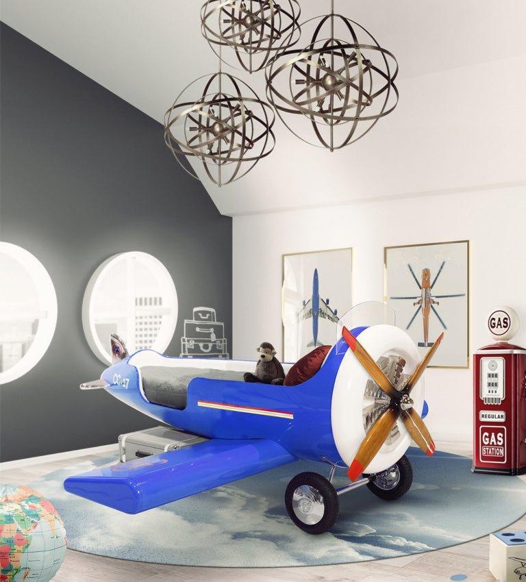 Airplane Inspired Luxury Bed - Little Loves Beds & Headboards - The Well Appointed House