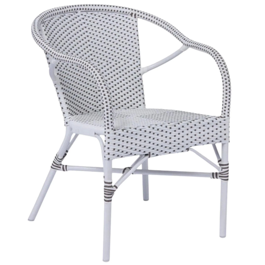 AluRattan™ Arm Chair - Available in Two Colors - Outdoor Dining Tables & Chairs - The Well Appointed House